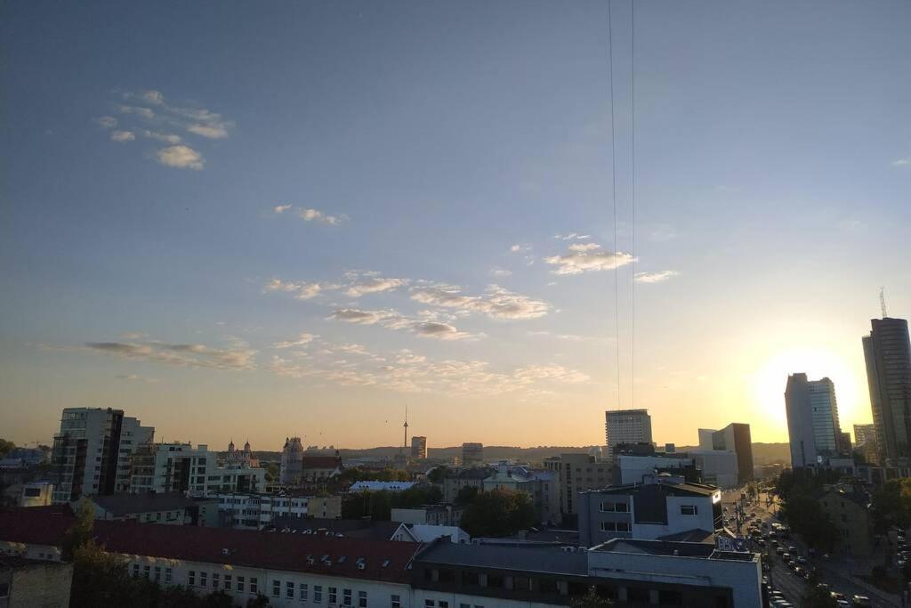 9Th Floor Amazing View Central Studio Apartment VNO Kültér fotó